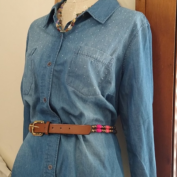 CJ Banks Tops - CJ BANKS Denim Shirt